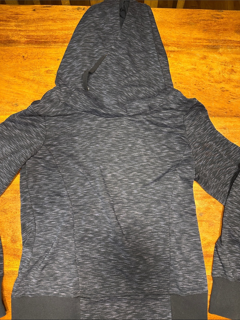 Women’s Hooded Pullover Sweatshirt - Heather Navy Blue